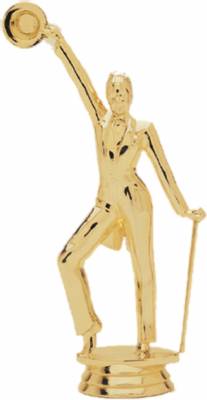 5" Tap Dancer Female with Cane Trophy Figure Gold