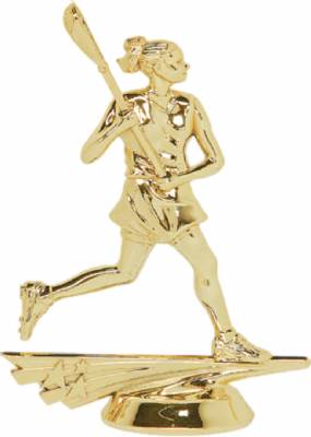 5" All Star Lacrosse Female Trophy Figure Gold