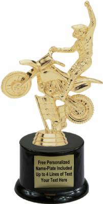 7" Off Road Motorcycle Trophy Kit with Pedestal Base