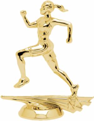 5" All Star Track Female Gold Trophy Figure