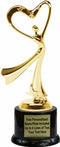 8" Modern Dance Trophy Kit with Pedestal Base