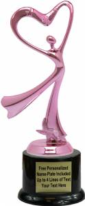 Pink 8" Modern Dance Trophy Kit with Pedestal Base