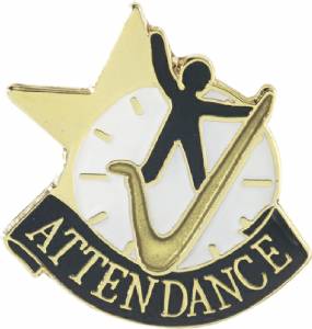 Attendance Lapel Pin with Presentation Box