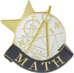 Math Lapel Pin with Presentation Box