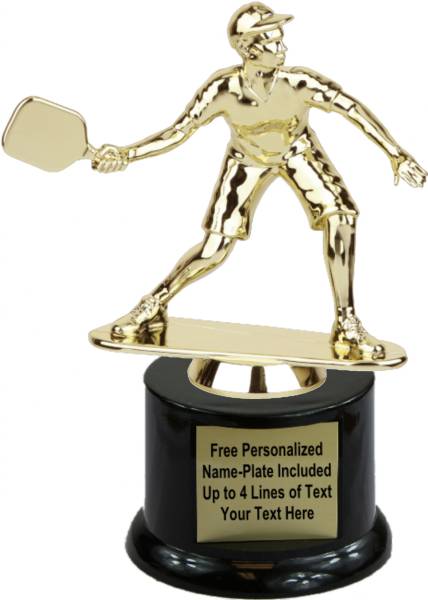 7 3/4" Male Pickleball Trophy Kit with Pedestal Base