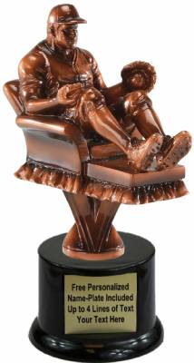 7 1/4" Fantasy Baseball Resin Trophy Kit with Pedestal Base