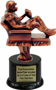 7 1/2" Fantasy Football Resin Trophy Kit with Pedestal Base