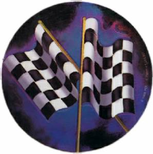Racing Flags 2" Holographic Insert