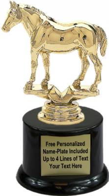 5 3/4" Quarter Horse Trophy Kit with Pedestal Base