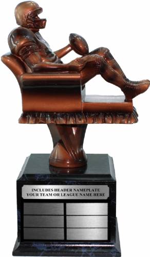 12 3/4" Large Perpetual Fantasy Football Resin Trophy Kit #2