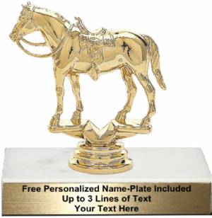 4 1/2" Western Horse Trophy Kit