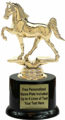 5 3/4" Tennessee Walking Horse Trophy Kit with Pedestal Base