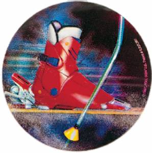 Downhill Skiing 2" Holographic Insert