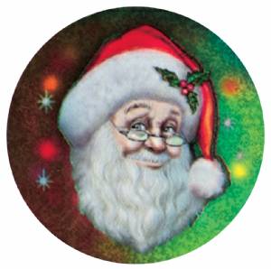 Santa Claus 2" Holographic Insert