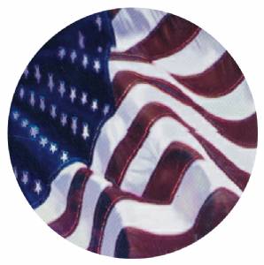 American Flag 2" Holographic Insert