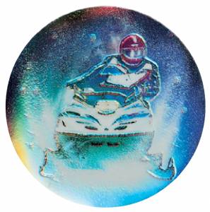 Snowmobile 2" Holographic Insert