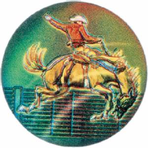 Rodeo Horse 2" Holographic Insert