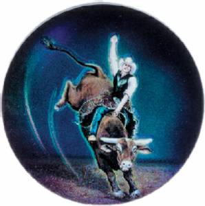 Rodeo Bull 2" Holographic Insert