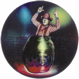 Rodeo Clown 2" Holographic Insert