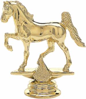 Gold 3 3/4" Gaited Horse Trophy Figure