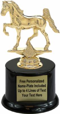 5 3/4" Gaited Horse Trophy Kit with Pedestal Base