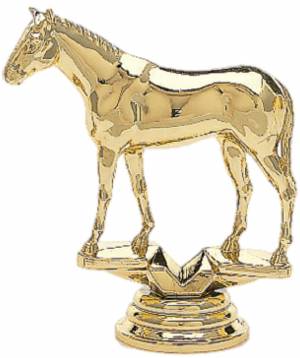 3 3/4" Thoroughbred Trophy Figure Gold