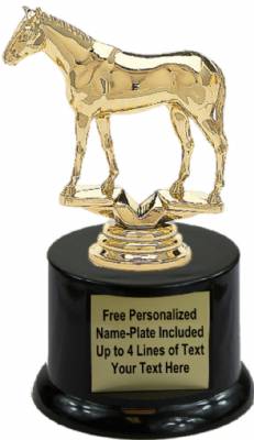 5 3/4" Thoroughbred Trophy Kit with Pedestal Base