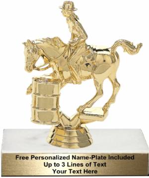 5 1/4" Barrel Racing Female Trophy Kit