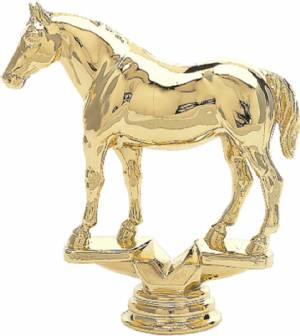 5 1/2" Quarter Horse Trophy Figure Gold