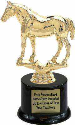 7 1/2" Quarter Horse Trophy Kit with Pedestal Base