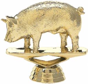 3" Hog Gold Trophy Figure