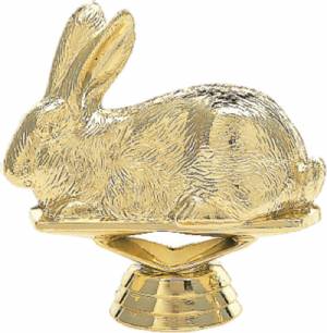 3" Rabbit Gold Trophy Figure