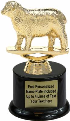 5" Sheep Trophy Kit with Pedestal Base