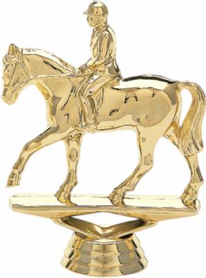 Gold 4 1/2" Equestrian Horse Trophy Figure