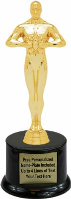 8" Achievement Male Trophy Kit with Pedestal Base