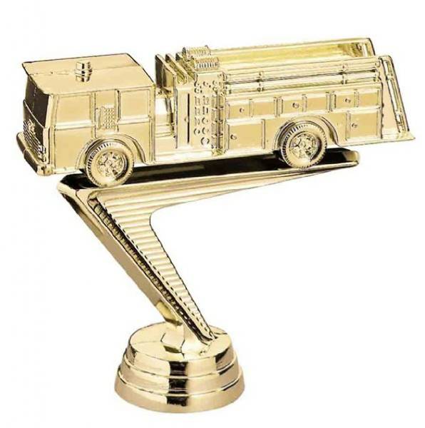 4" Fire Engine Trophy Figure Gold