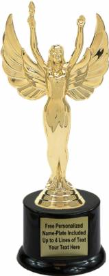 9 1/2" Victory Female Trophy Kit with Pedestal Base
