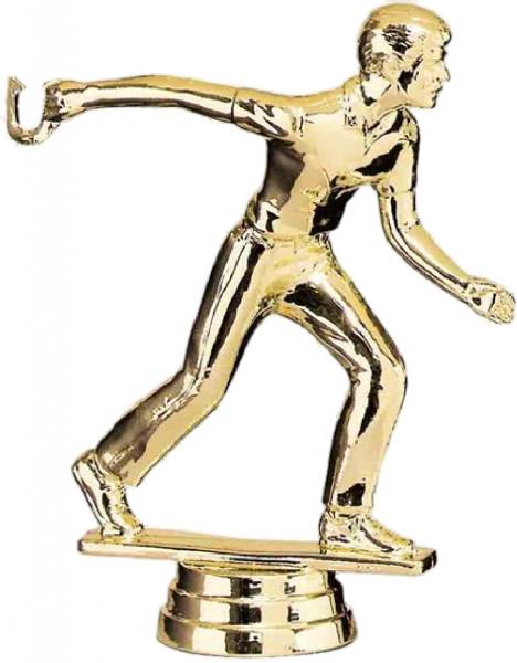 4 1/2" Horseshoes Male Trophy Figure Gold