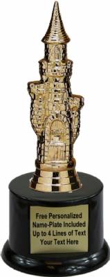 7 3/4" Castle Chess Trophy Kit with Pedestal Base