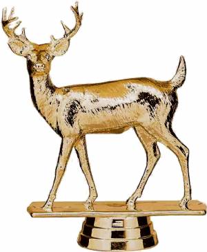 Gold 4 5/8" Deer Buck Trophy Figure