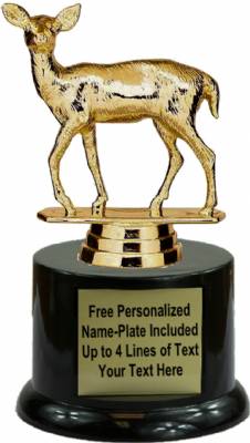 5 1/4" Deer Doe Trophy Kit with Pedestal Base