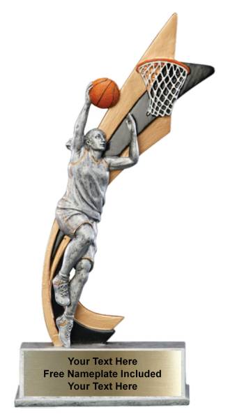 8" Basketball Female Live Action Series Resin Trophy