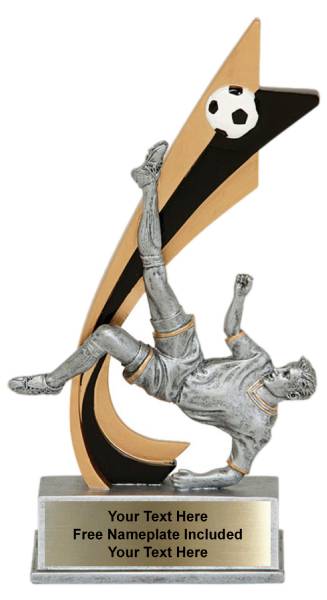 8" Soccer Male Live Action Series Resin Trophy