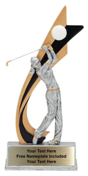 8" Golf Female Live Action Series Resin Trophy