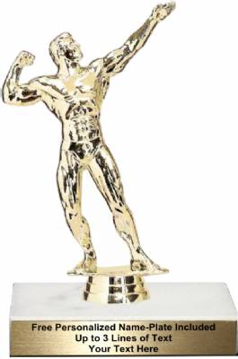 7" Male Bodybuilding Trophy Kit