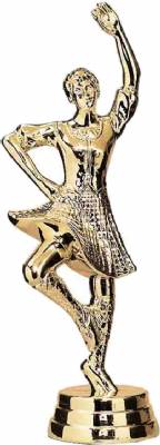 Gold 5 3/4" Highland Dance Female Trophy Figure