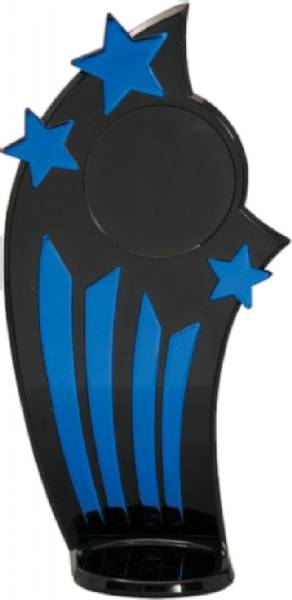 Blue Stars Trophy Back Drop 7 1/2" w/Insert Holder