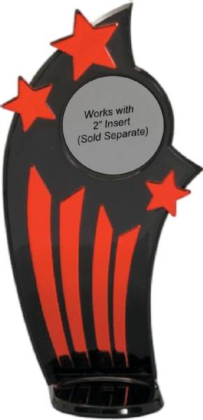 Red Stars Trophy Back Drop 7 1/2" w/Insert Holder #2