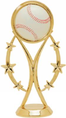 6" Color Sport Baseball Gold Trophy Figure
