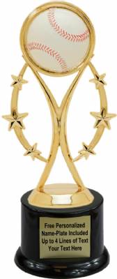 8" Color Sport Baseball Trophy Kit with Pedestal Base